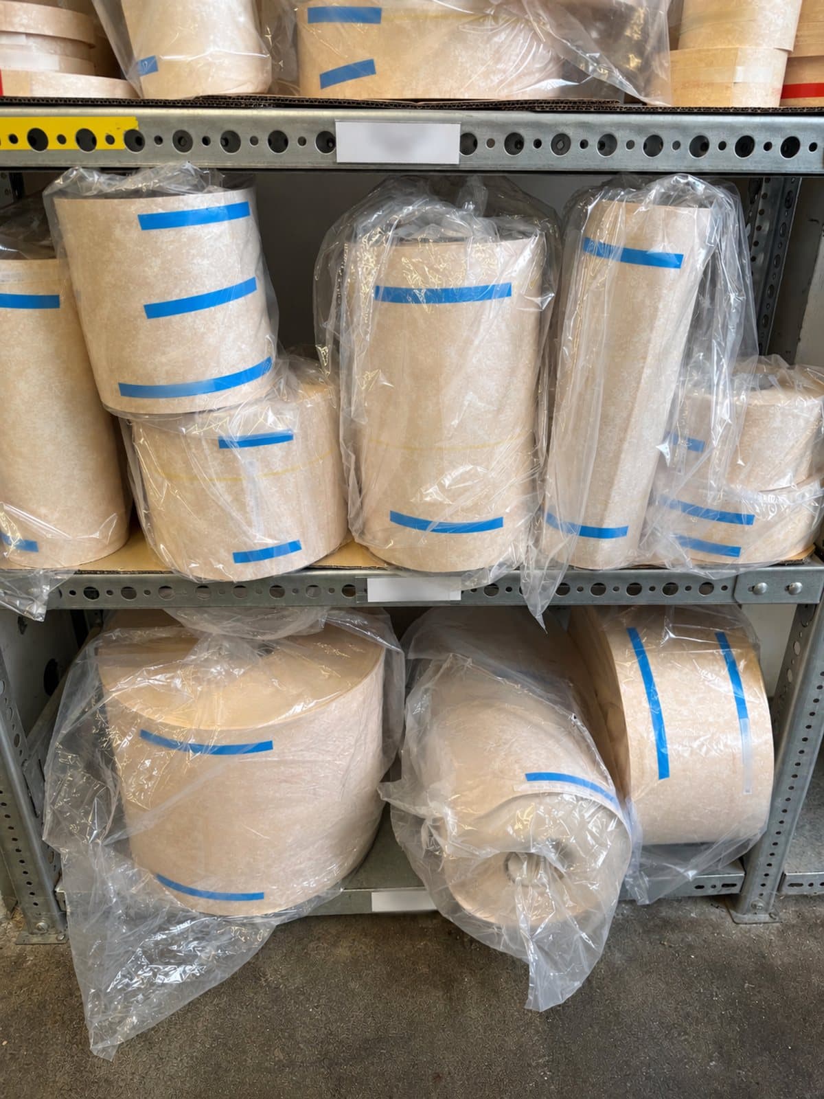 Converted insulation parts in stock, packed and marked per item