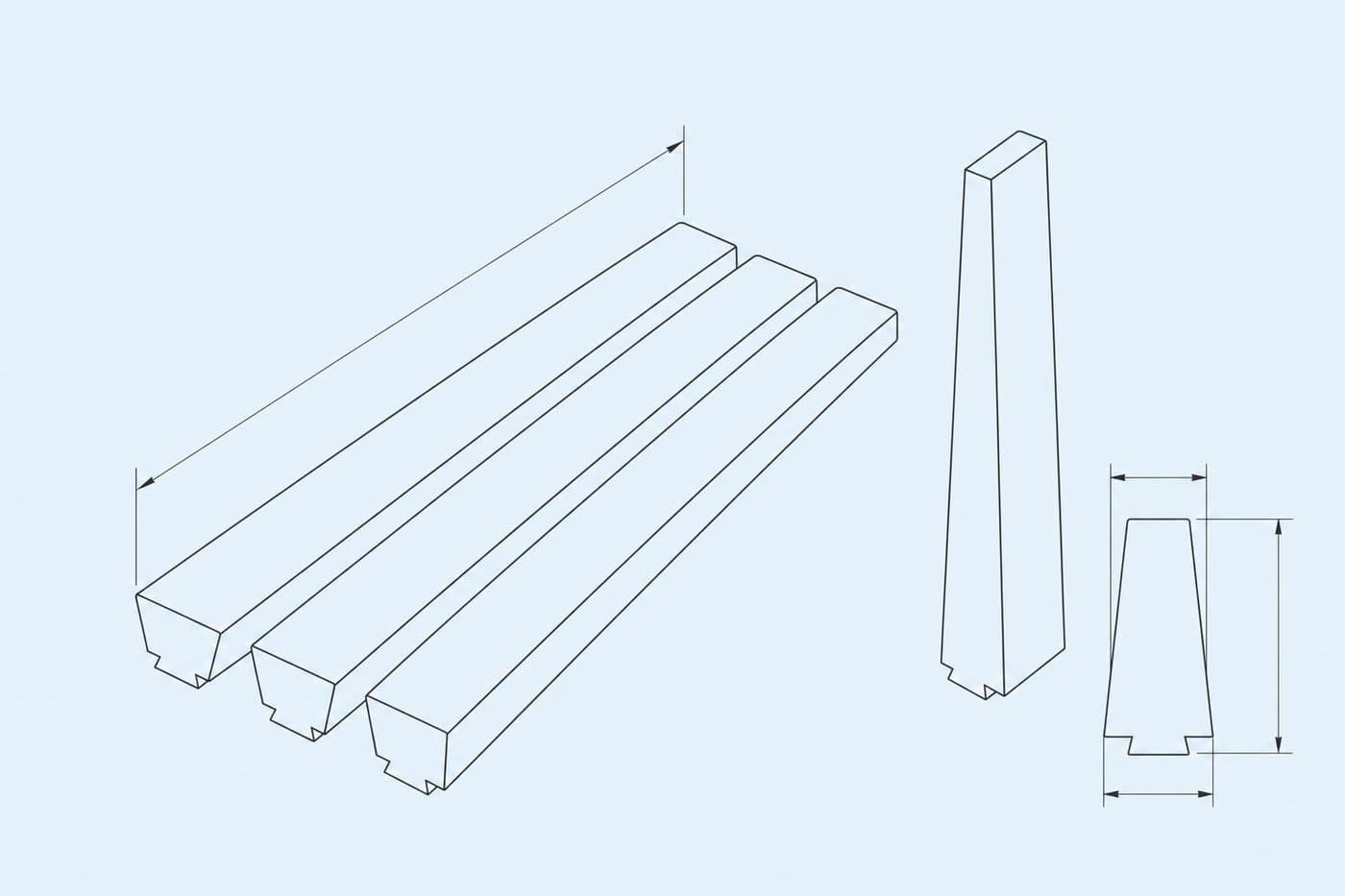 Slot Wedges from Glass Fibre Laminate — Product view