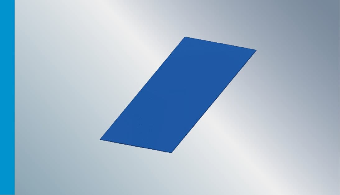 Zuschnitte und Abdeckstreifen